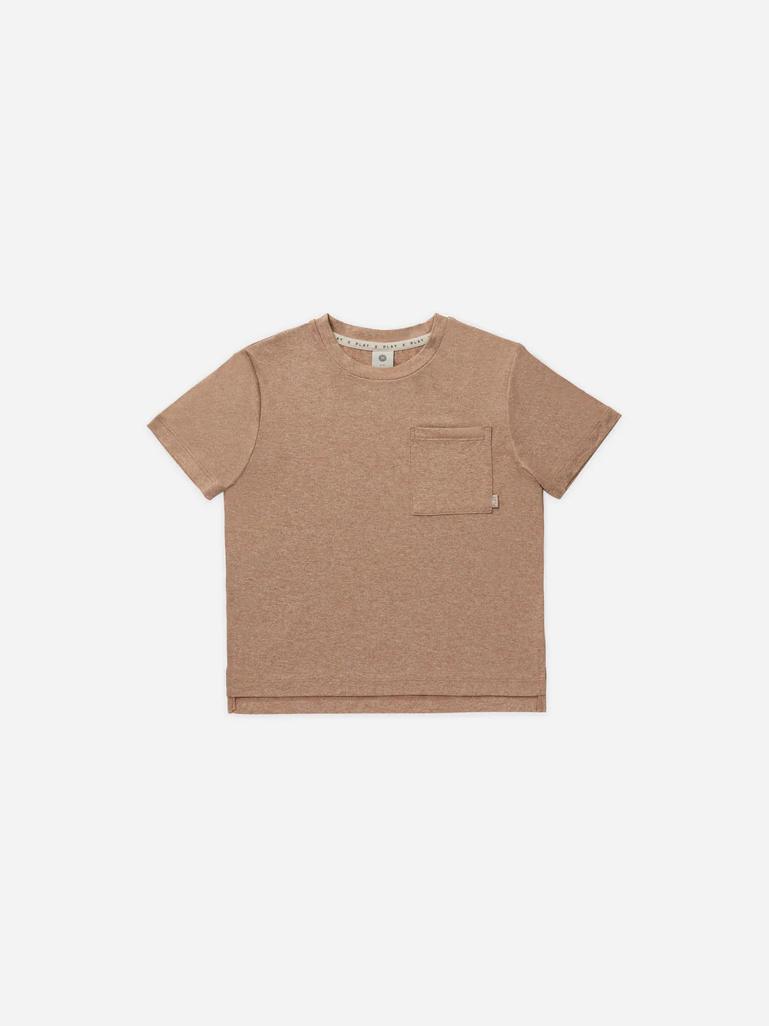 cove essential pocket tee || heathered clay