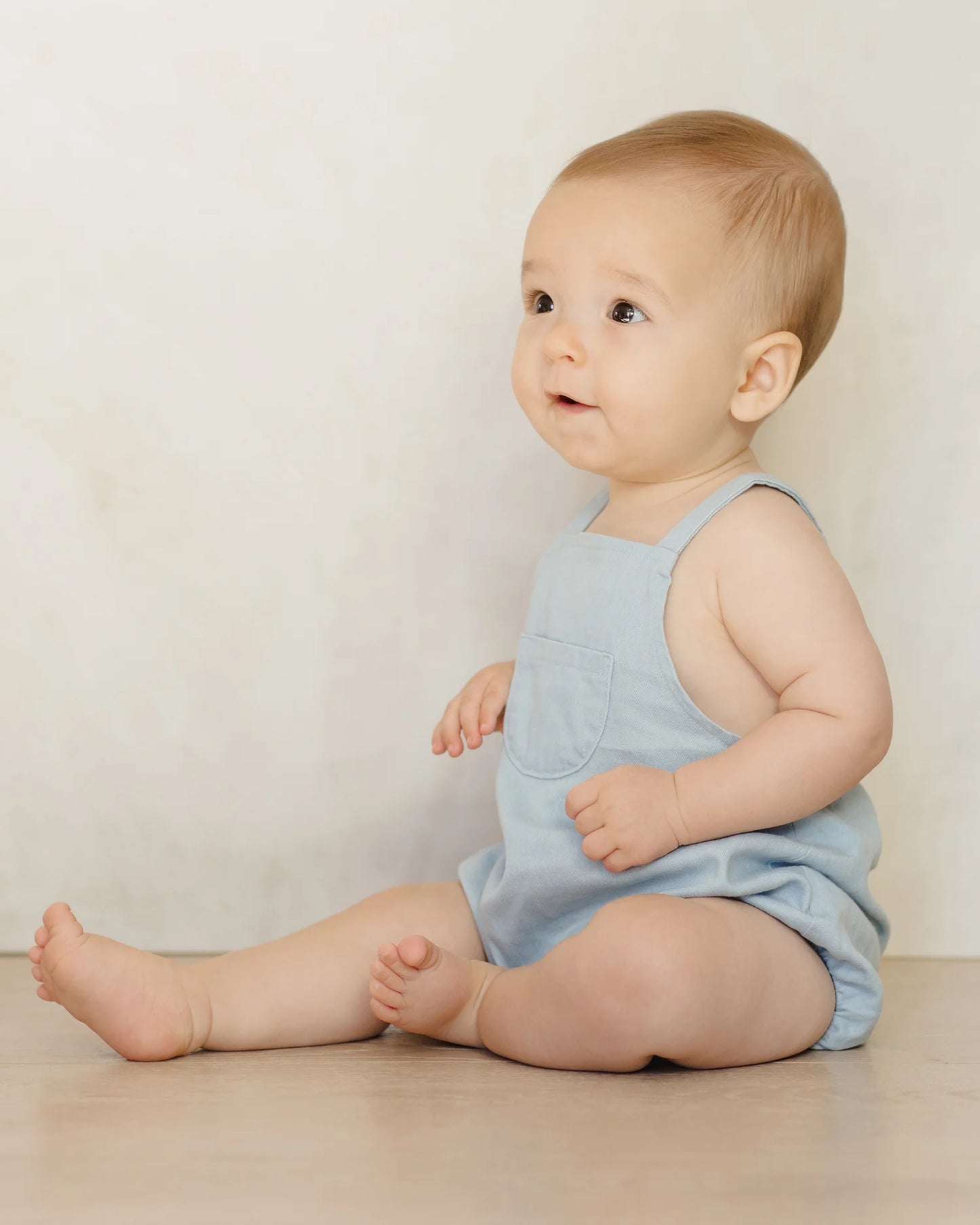 Thomas Romper || Chambray