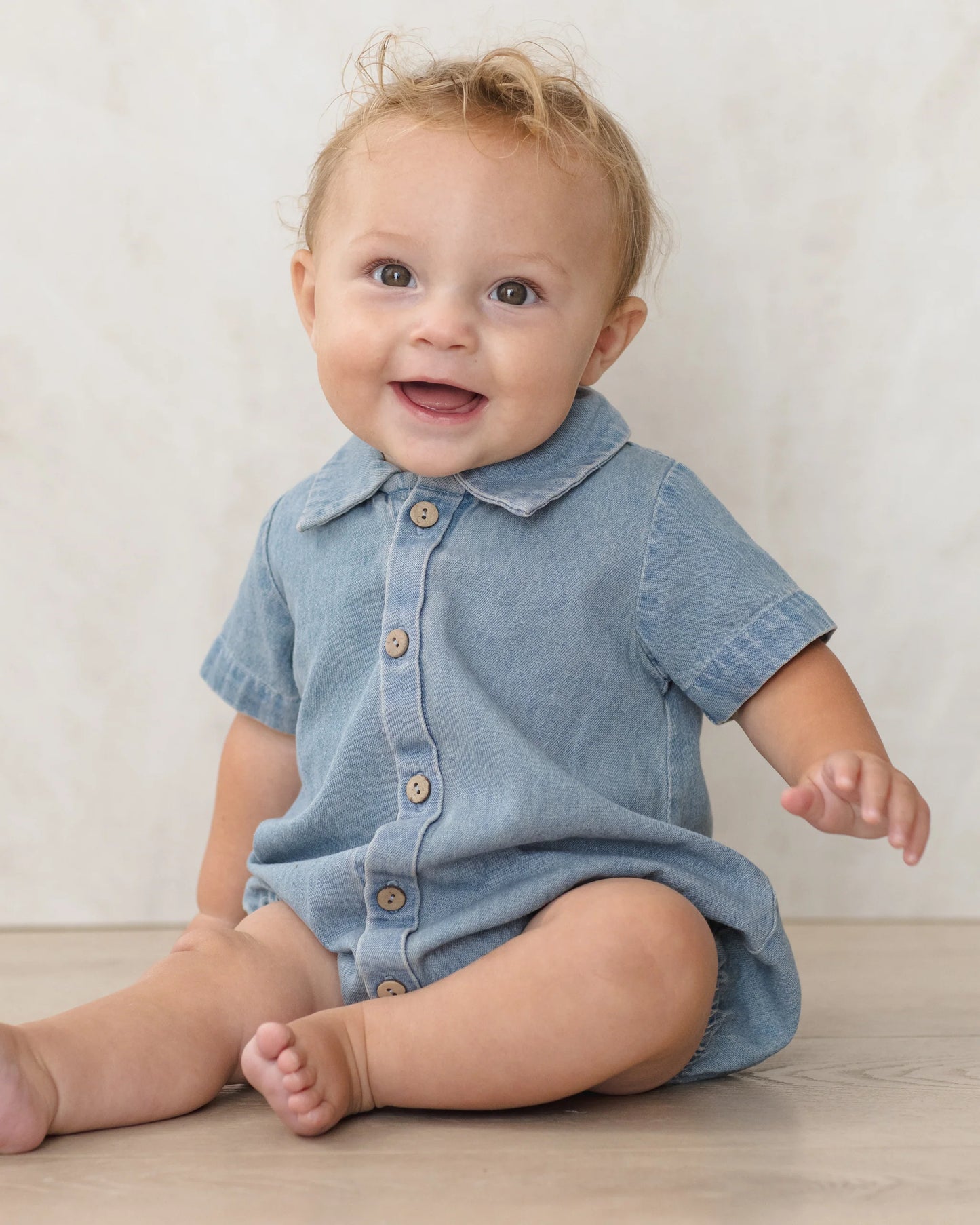 Matteo Romper Lightweight Denim