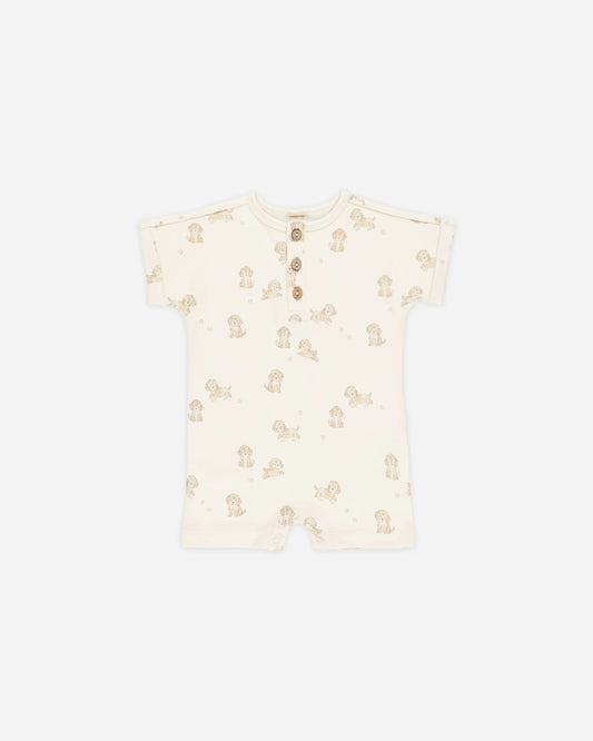 Short Sleeve One-Piece || Puppies