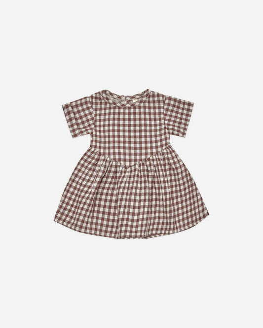 Brielle Dress || Plum Gingham