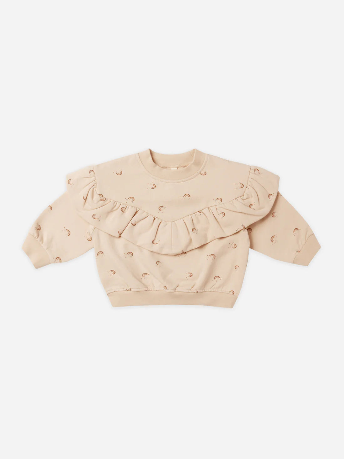 Ruffle Fleece Sweatshirt || Rainbow