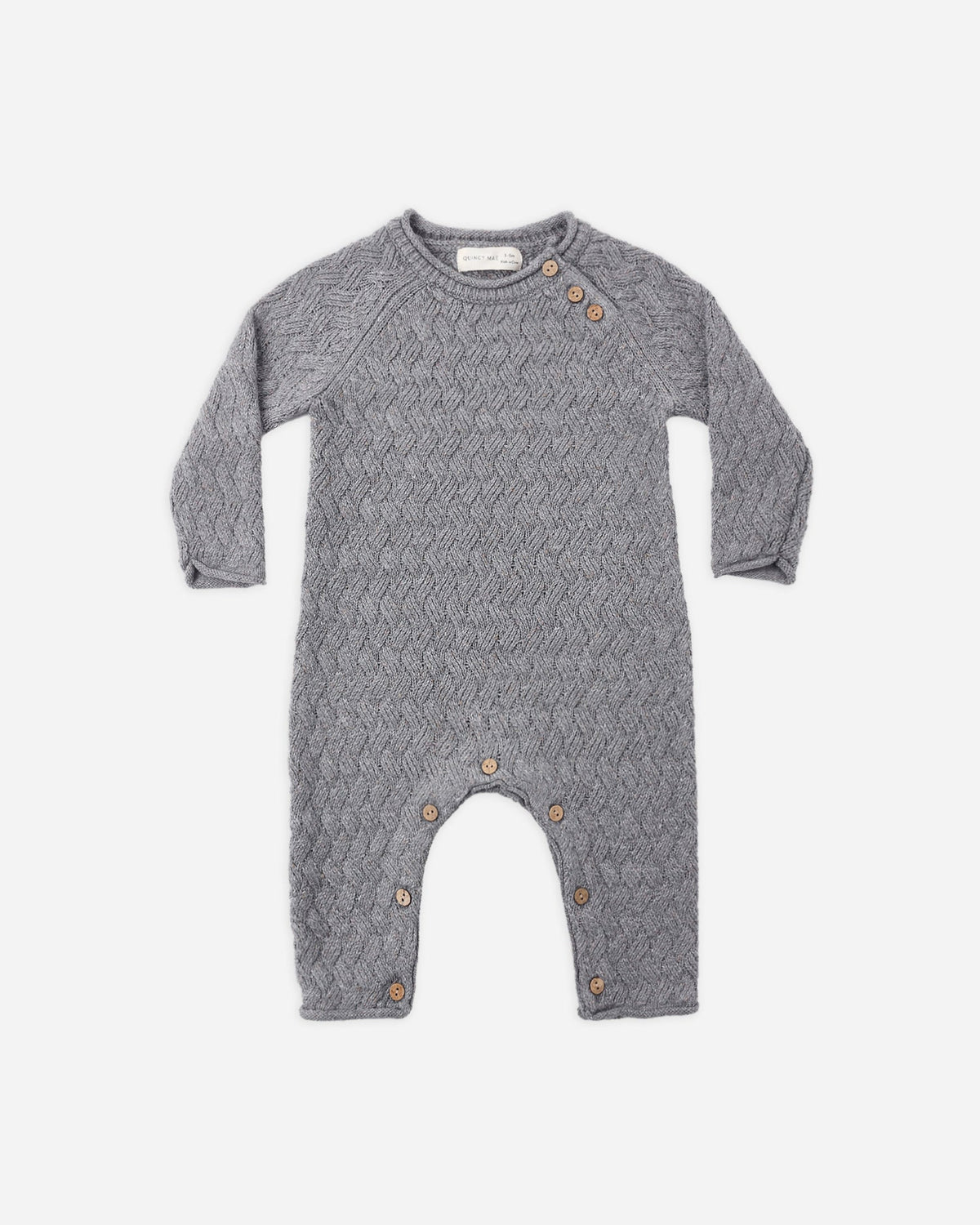 Cozy Heather Knit Jumpsuit || Heathered Slate