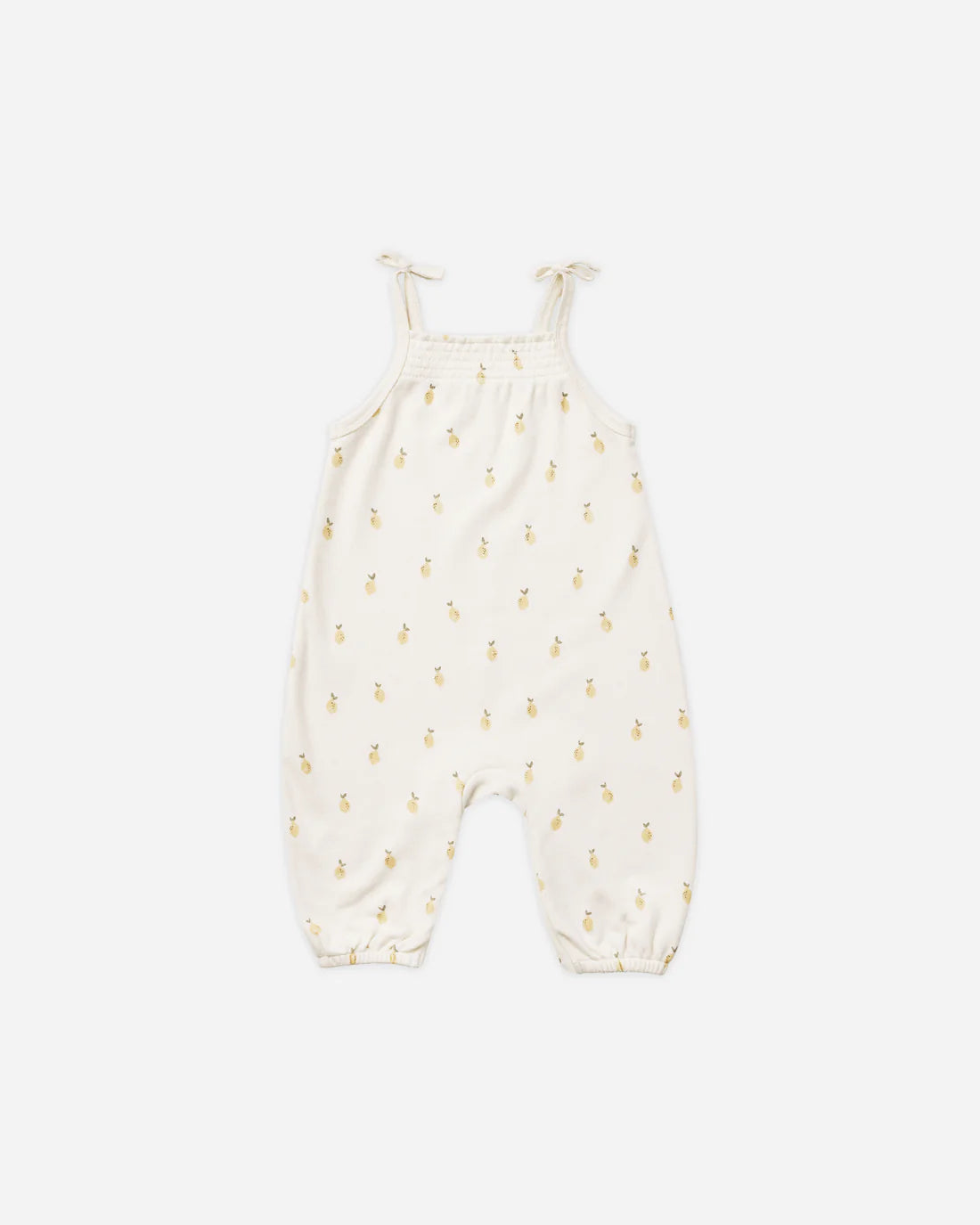 smocked jumpsuit || lemons