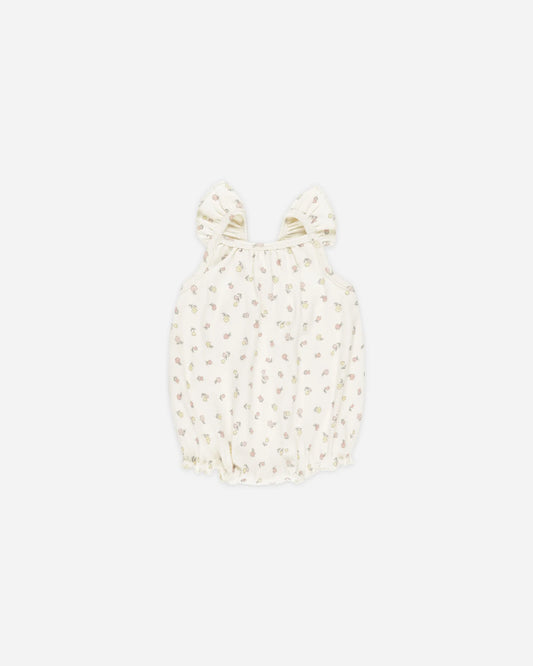 Ribbed Ruffle Romper || Fleur