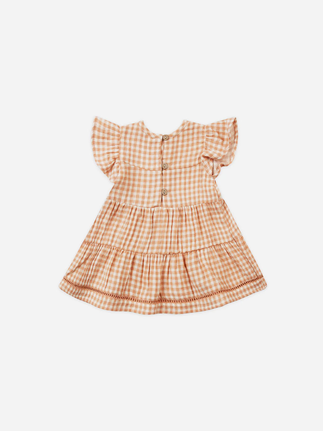 lily dress || melon gingham