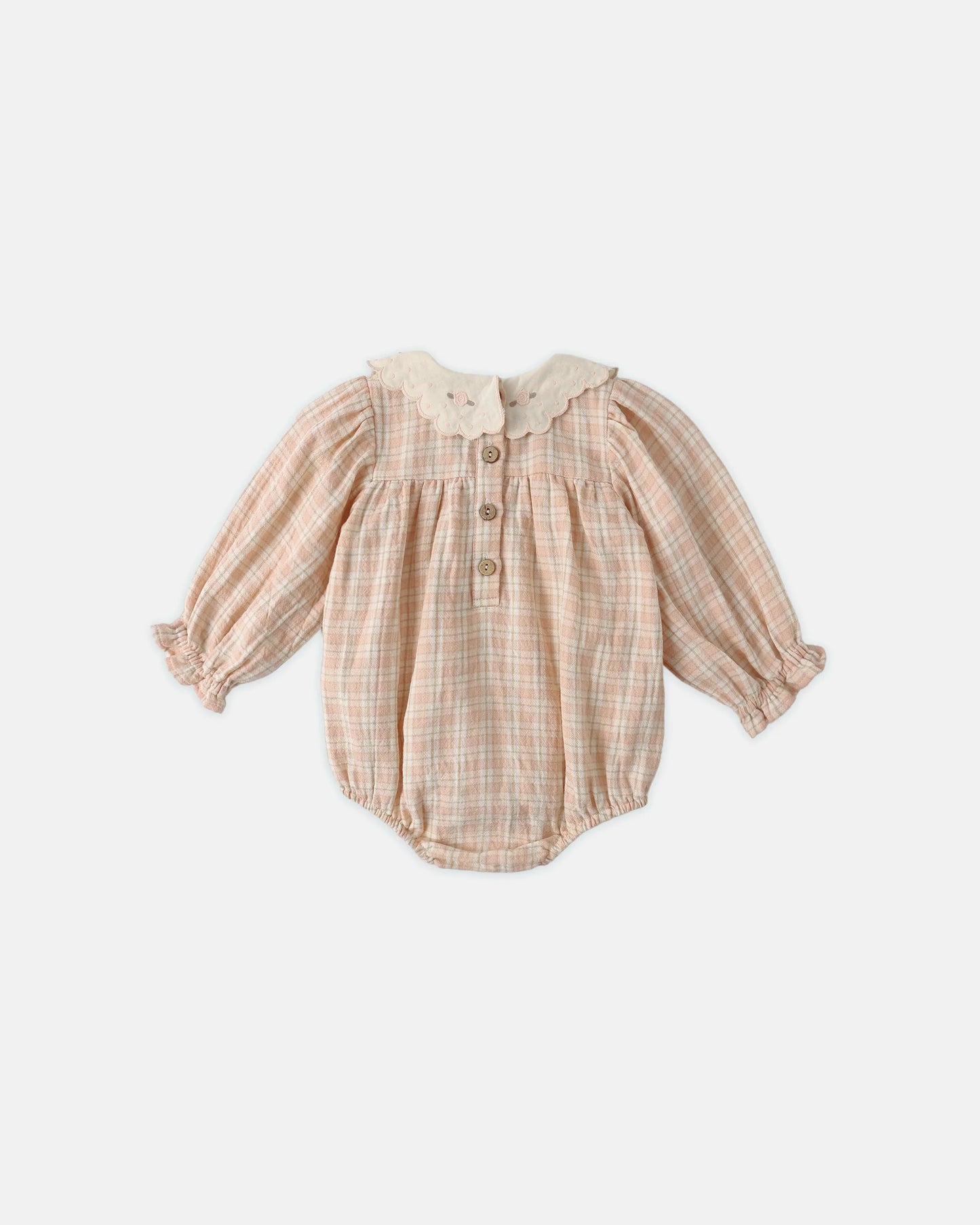 Callie Romper Pink Plaid