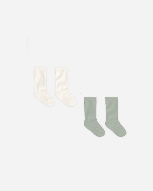 Socks Set || Natural, Sage