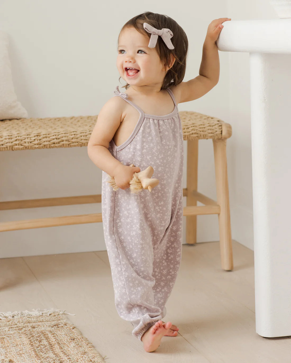 smocked jumpsuit || scatter