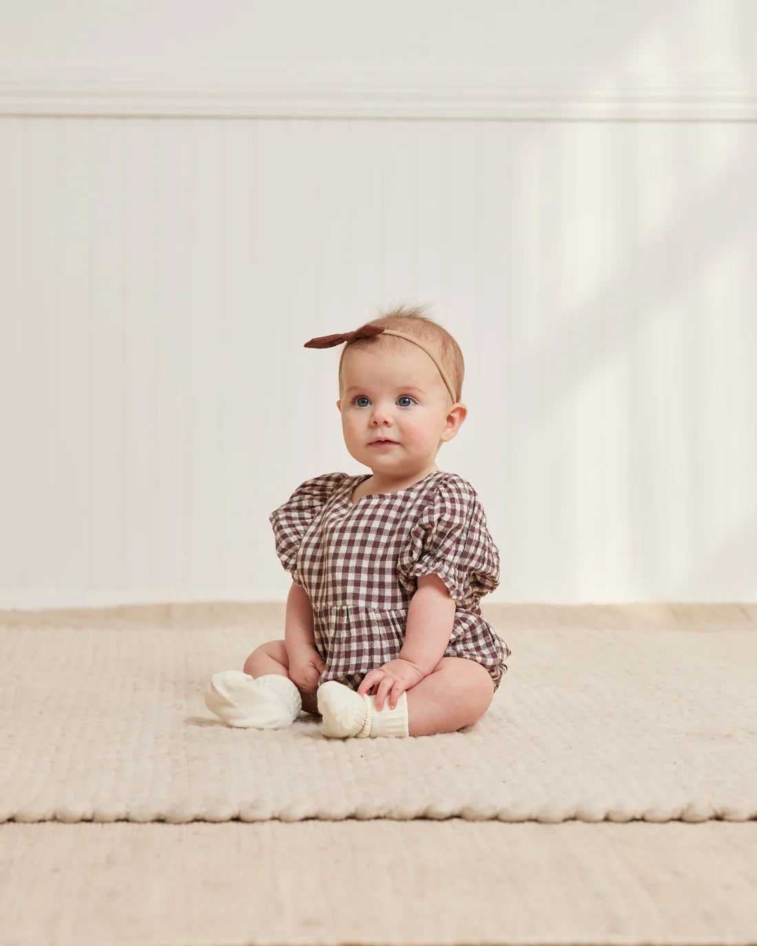 Cosette Romper || Plum Gingham