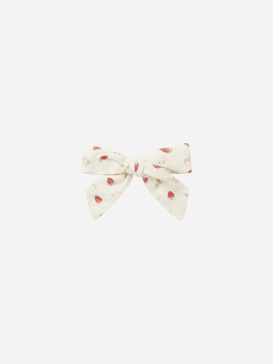 girl bow || strawberry fields
