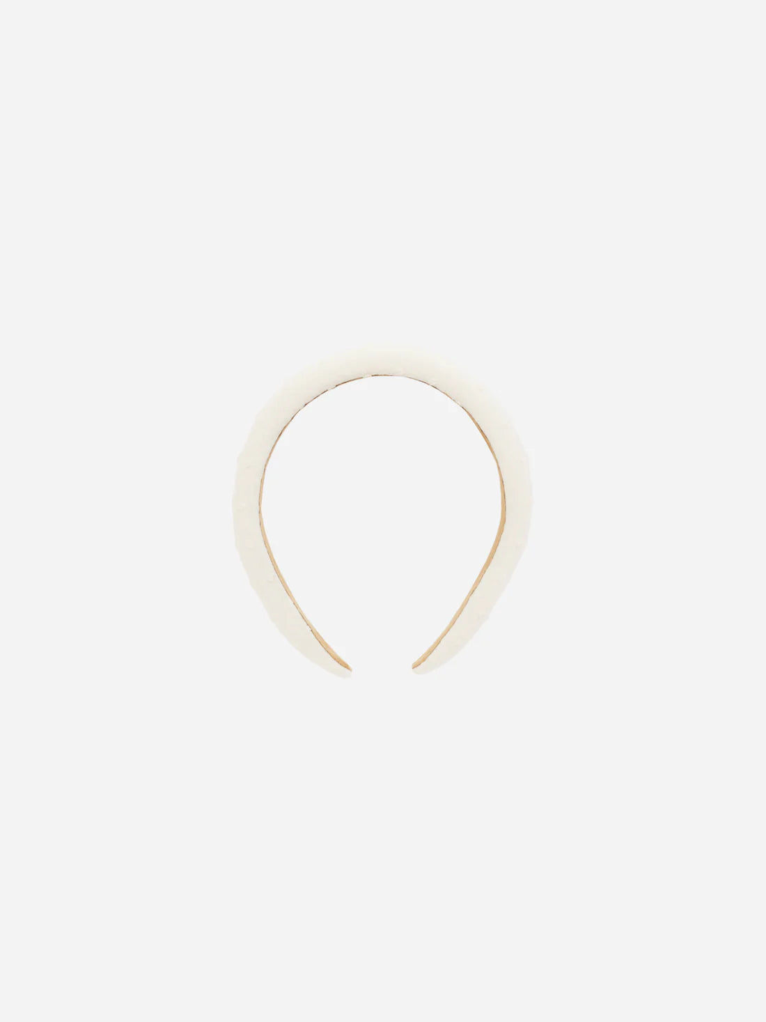 padded headband || ivory