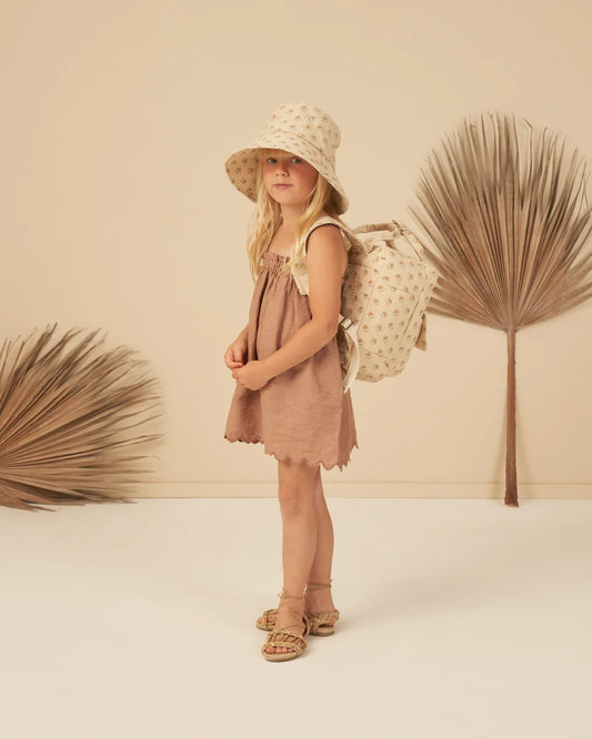 sahara mini dress || clay