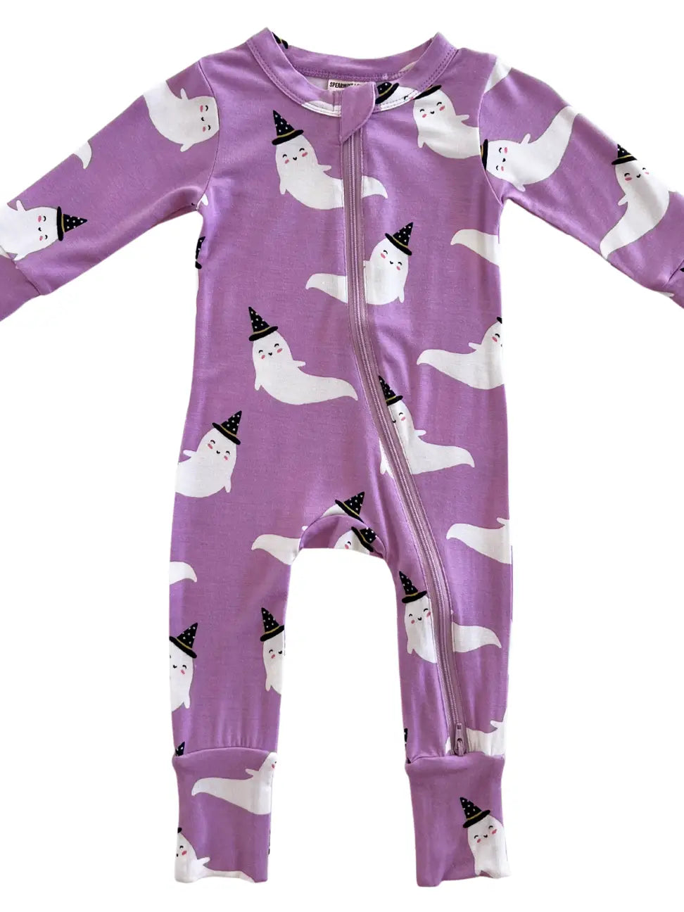 2-Way Convertible Zip Romper - Purple Ghost