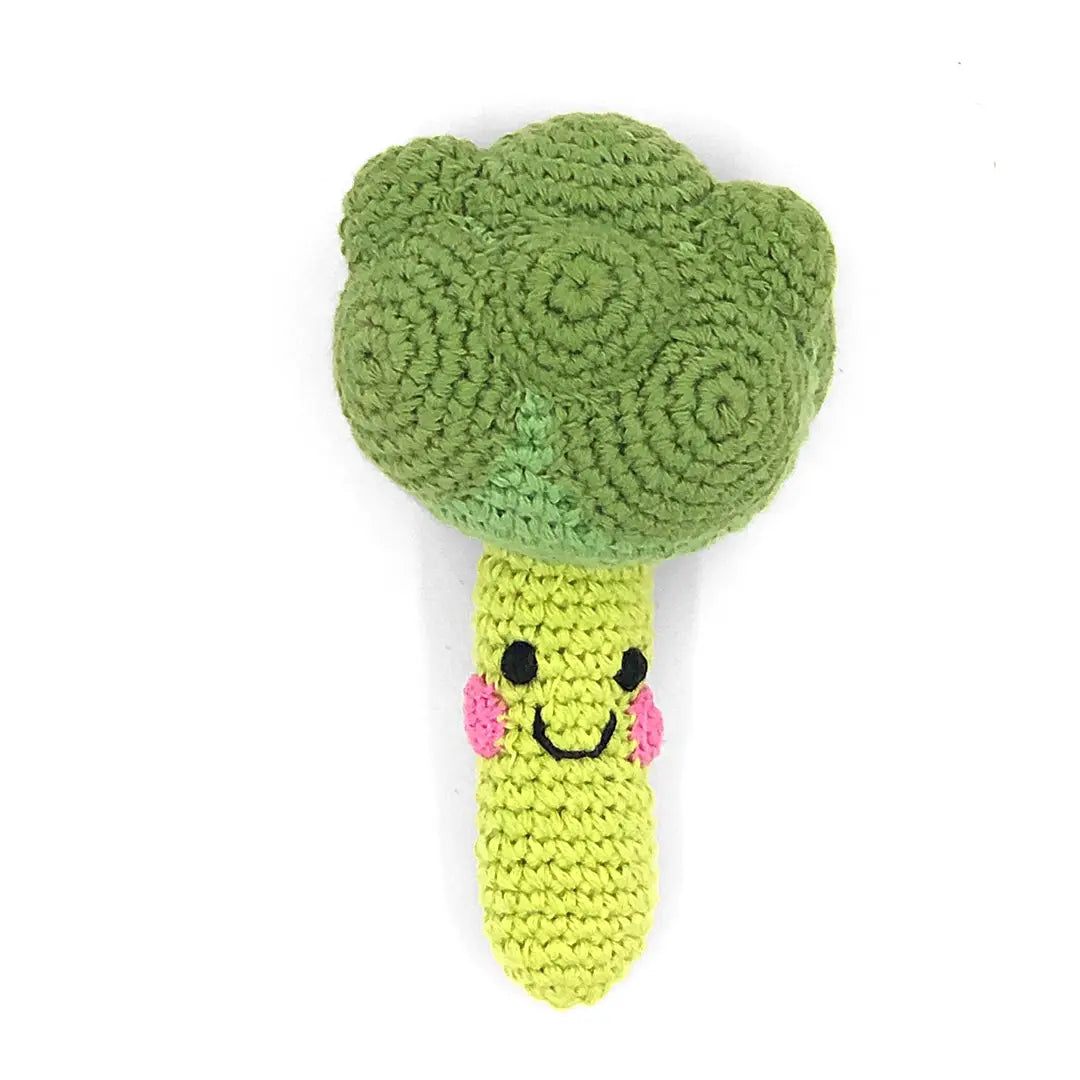 Friendly Broccoli Rattle