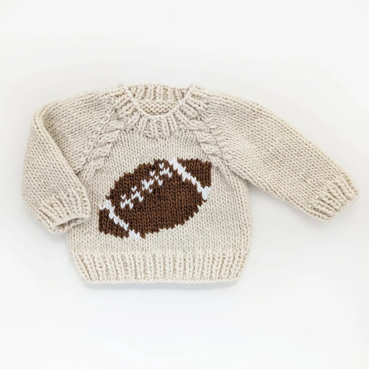 Football Knit Sweater