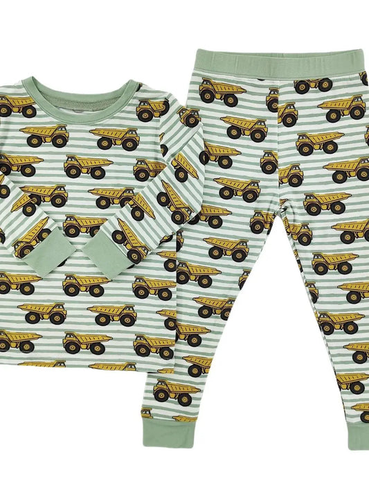 Dump Trucks Bamboo Set