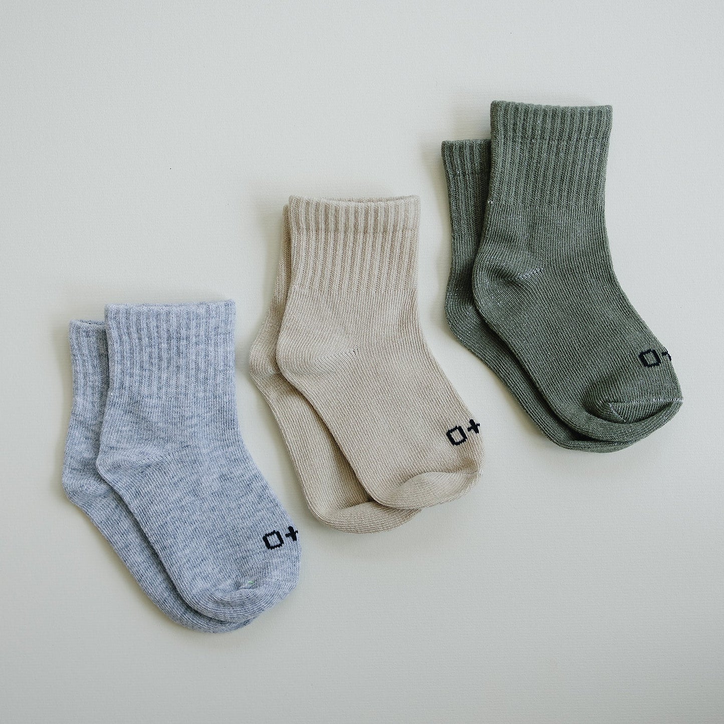 Crew Socks 3 Pack - Earth Solid