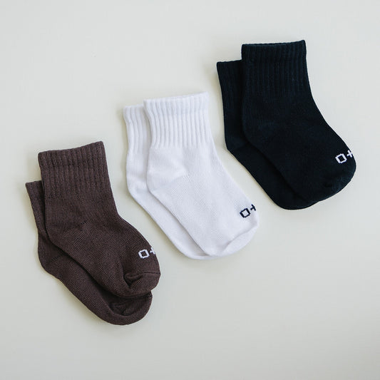 Crew Socks 3 Pack - Classic Solid