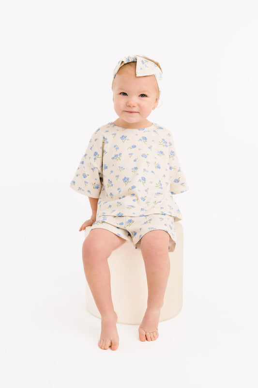 Blue Blooms Slouchy Set