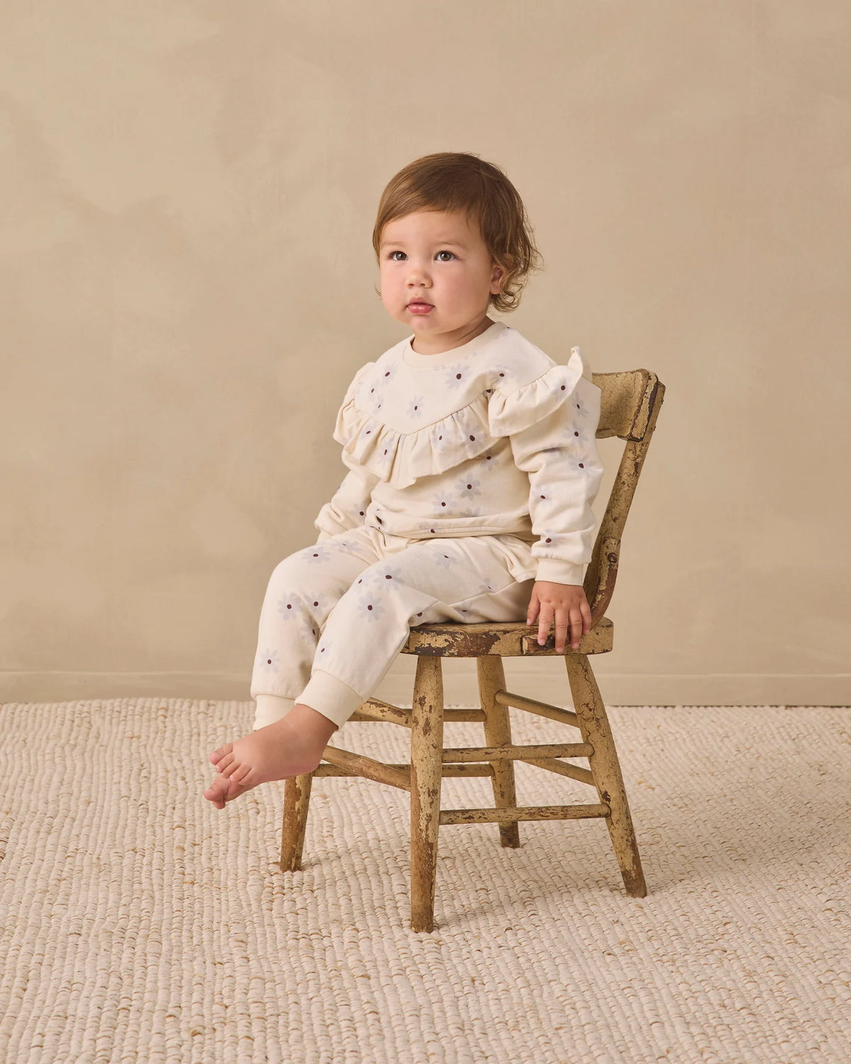 Relaxed Fleece Sweatpant || Blue Daisy