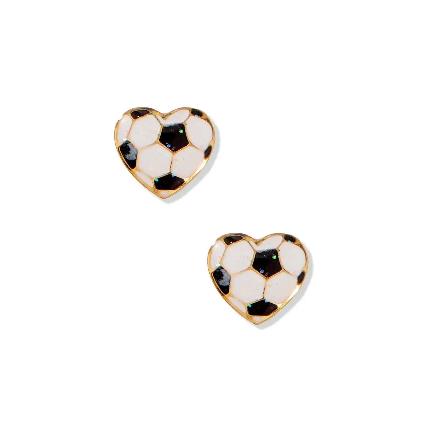 Screwback Stud Earrings - Soccer