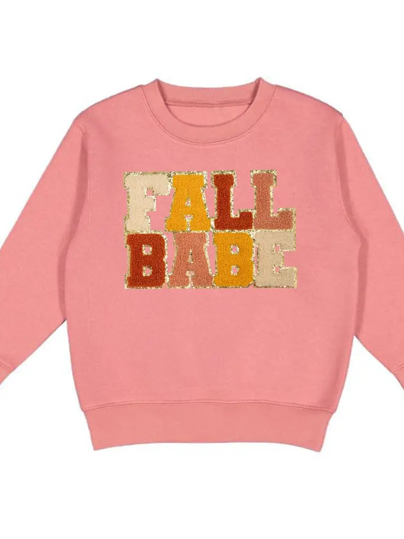 Fall Babe Patch Sweatshirt - Autumn