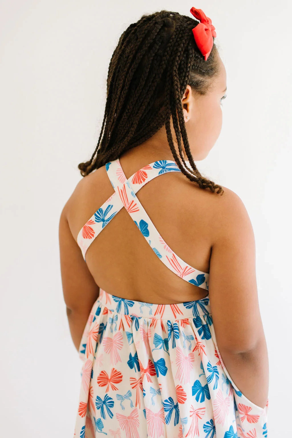 Sofia Dress Patriotic Bows