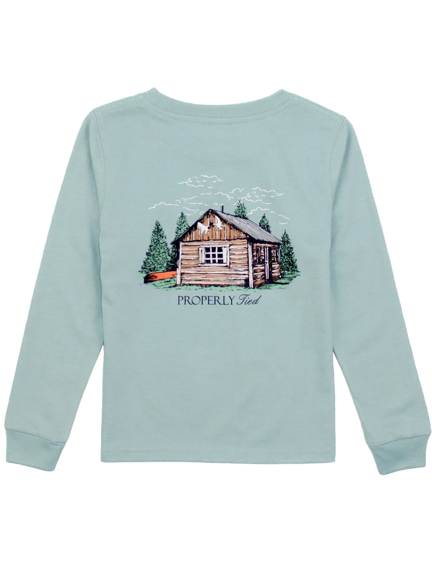 Boys Cabin Long Sleeve - Marine Mist