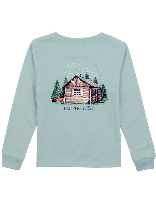 Boys Cabin Long Sleeve - Marine Mist