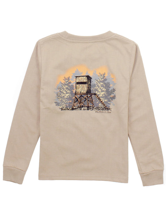 Boys Deerstand Long Sleeve - Sand