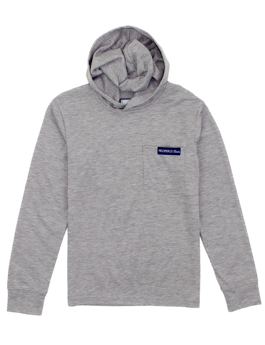 Boys Portland Hoodie -  Heather Grey
