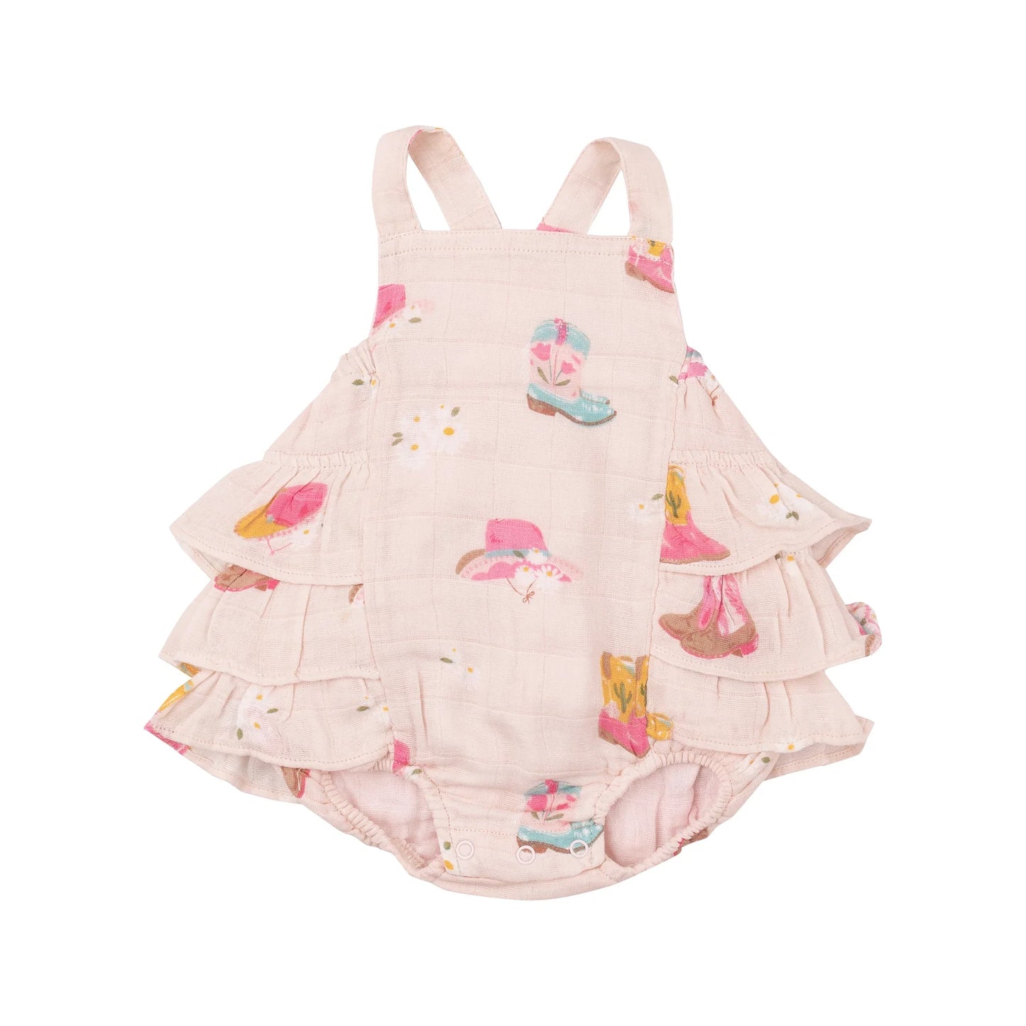 Ruffle Sunsuit - Daisy Boots