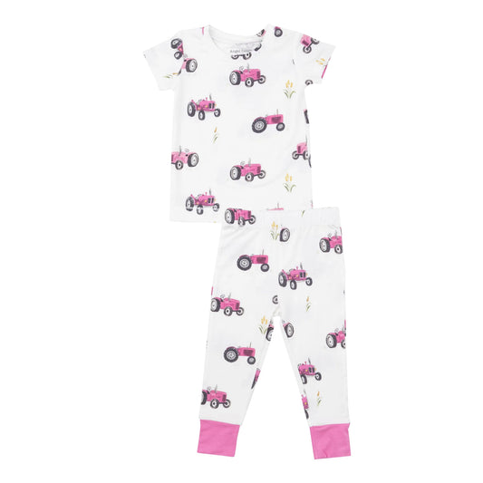 Loungewear Set - Pink Tractors