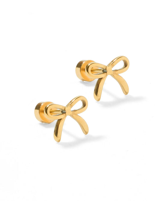 Screwback Stud Earrings - Sadie Gold