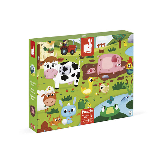 Tactile Puzzle Farm Animals - 20 pieces