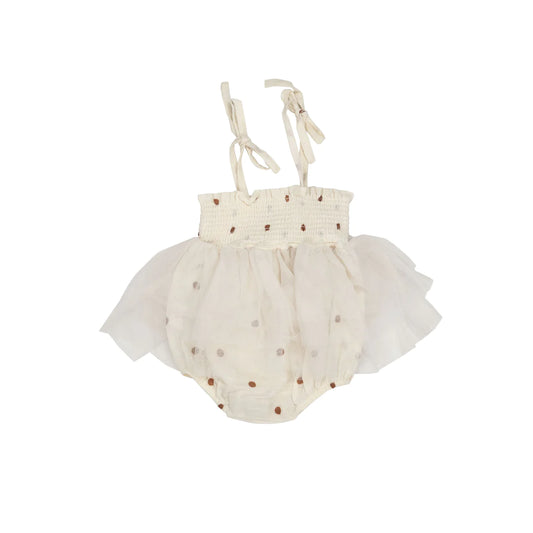 Tutu Bubble - Cashew Polka Dot