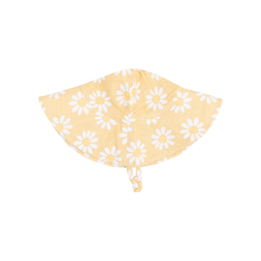 Wide Brim Sunhat - Yellow Mod Daisy