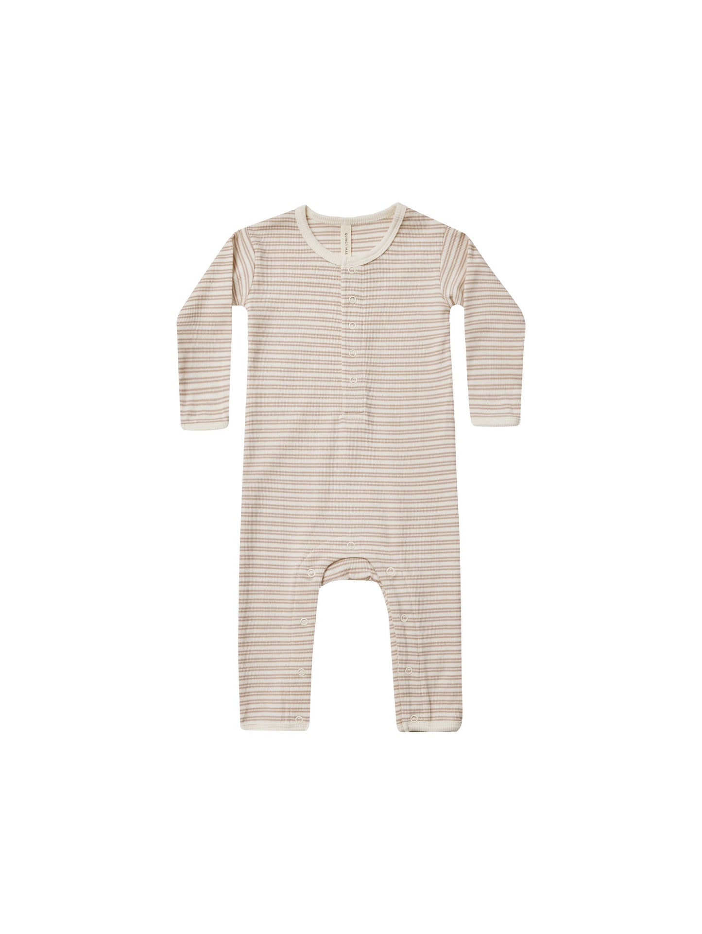 baby jumpsuit || oat stripe