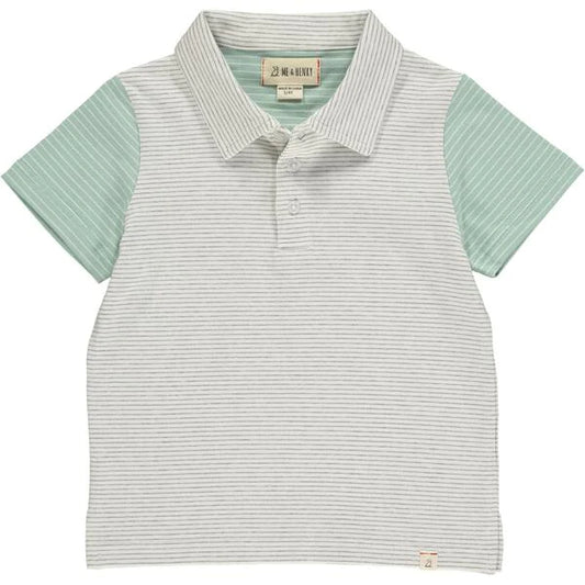 Halyard Grey Stripe Polo