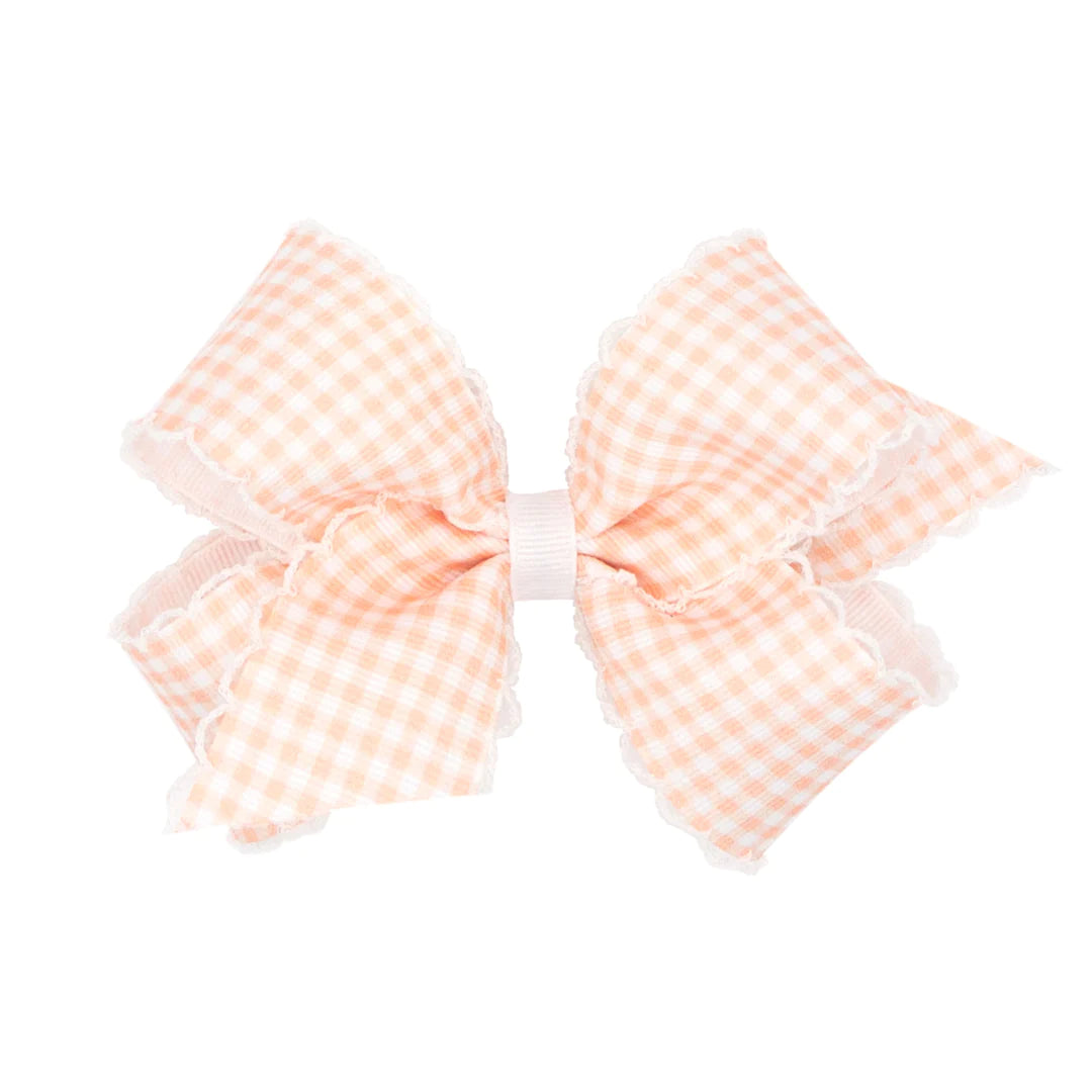 King Gingham Moonstitch Bow