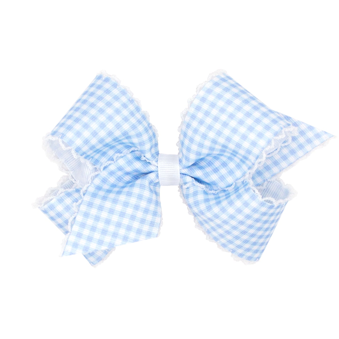 Medium Gingham Moonstitch Bow