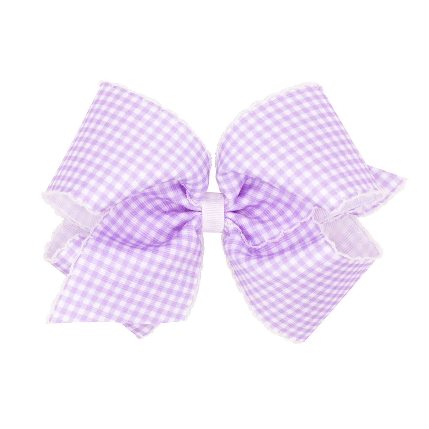 King Gingham Moonstitch Bow