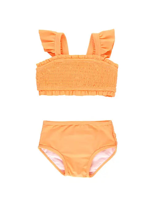Melon Smocked Bikini