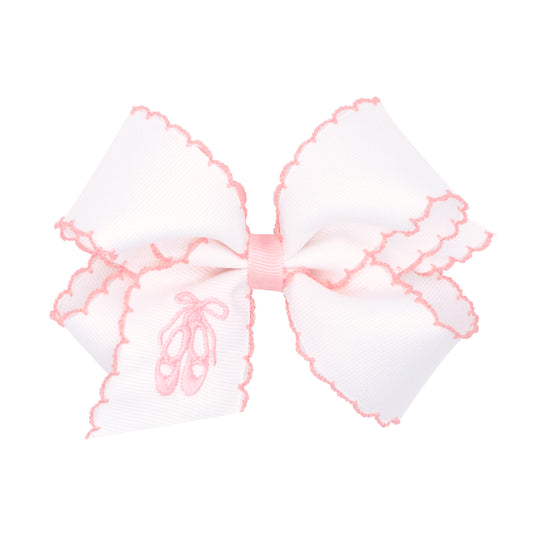 Medium Moonstitch Ballet Slippers Bow