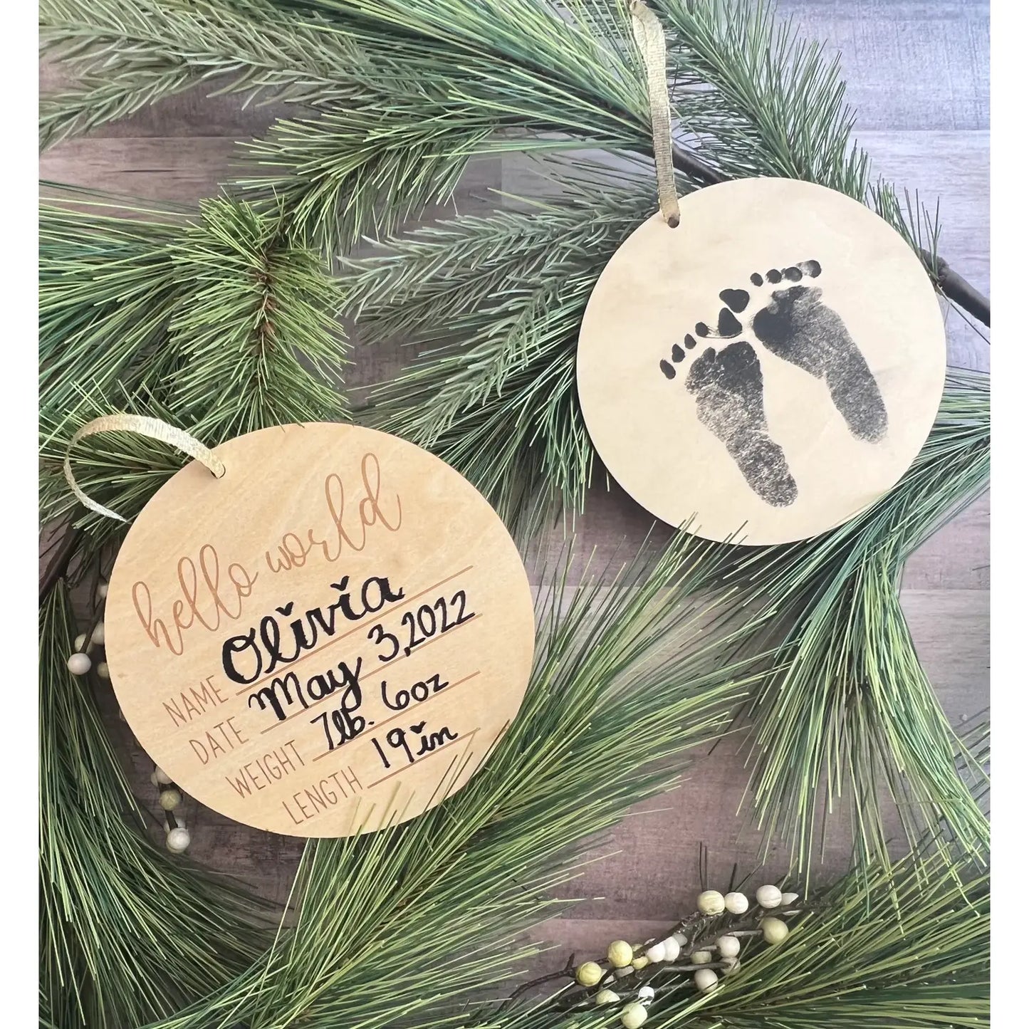 Footprint Ornament - Mess Free