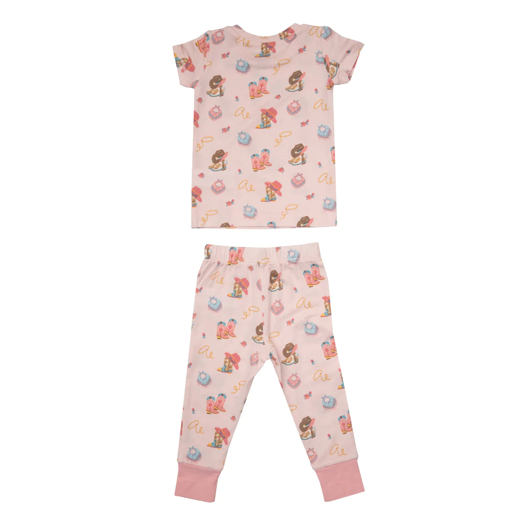 Pajamas - 2 Piece - Cowgirl Boots