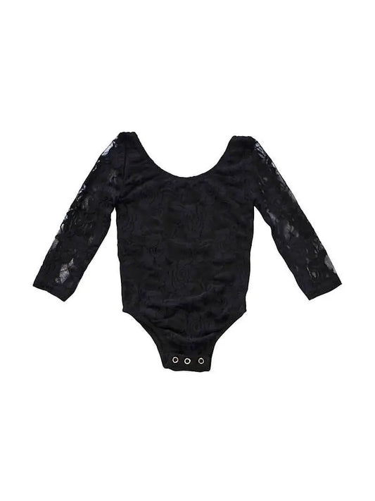 Lana Lace Leotard - Black