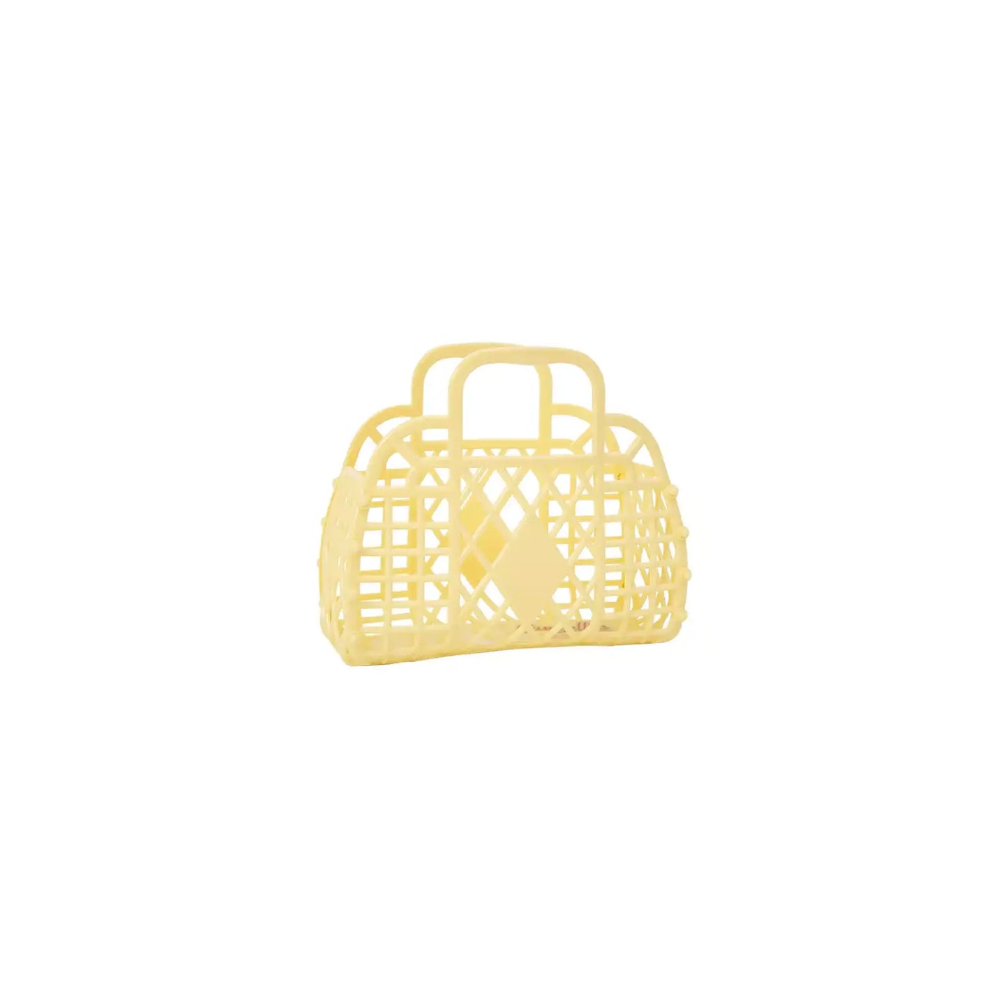 Mini Retro Basket Jelly Bag - Yellow