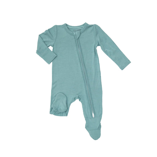 2 Way Zipper Footie - Beryl